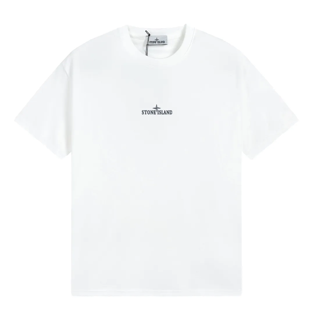 W602#P110💰 2025🆕 Stone lsland/Stone Island gradient compass printed short-sleeved T-shirt ⚠️[Original creation with high control of details] -Made of 260g combed cotton double yarn, soft and comfortable to the touch, sweat-absorbent and breathable. -Simple basic and versatile style, original quality, the first choice for couples. -Made in a large factory, four needles and five threads on the shoulder, neatly routed, high quality workmanship. -Same style for men and women. Very versatile, one piece for everyone, details are clearly visible. Color: black and white black blue white Size: M L
